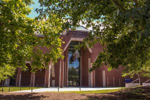 front of school of business