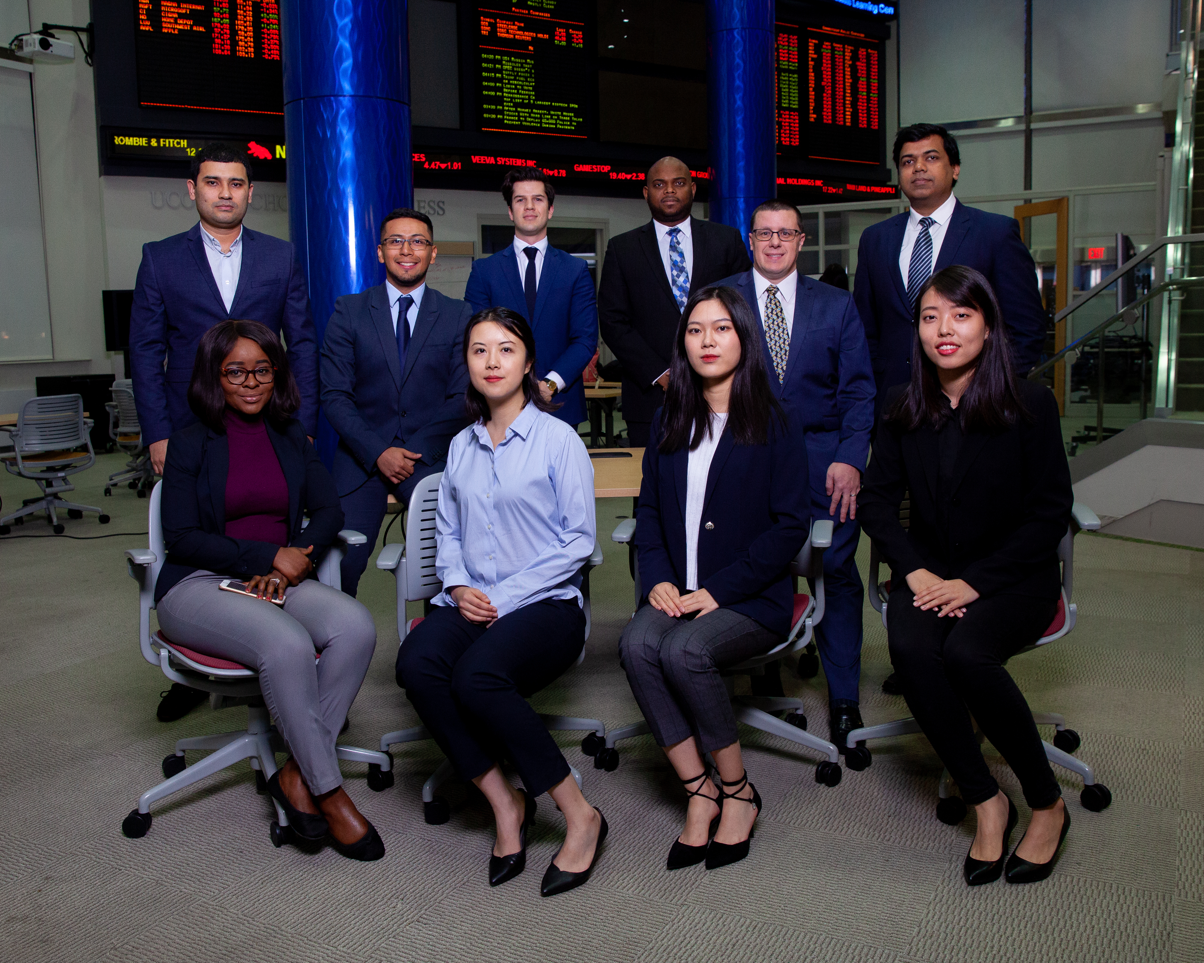 Graduate Team front of school of business